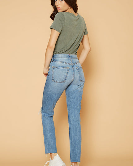 Women's V-Neck SS Surplus Bodysuit in Green