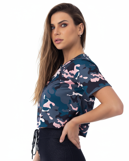 DAISY CAMO CROP TOP