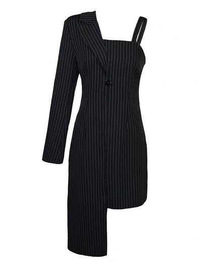 Juliette Pinstripe Blazer Dress