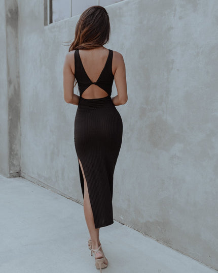 Milan Cut-out Black Dress