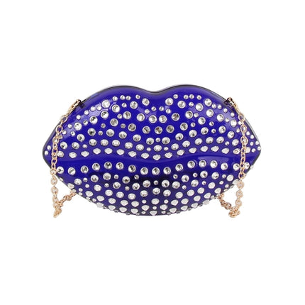 Luxury mouth crystal evening bag