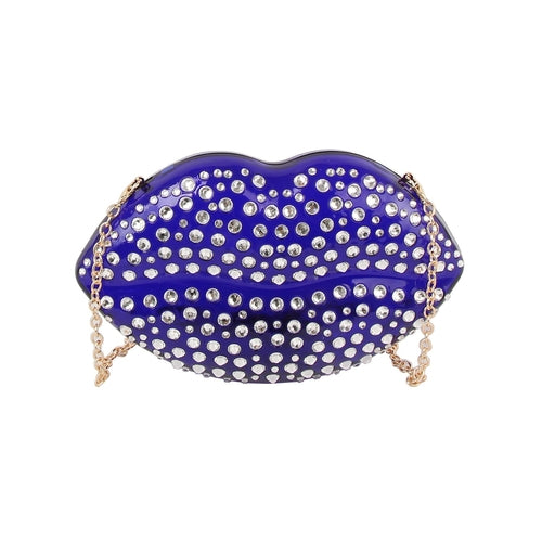 Luxury mouth crystal evening bag