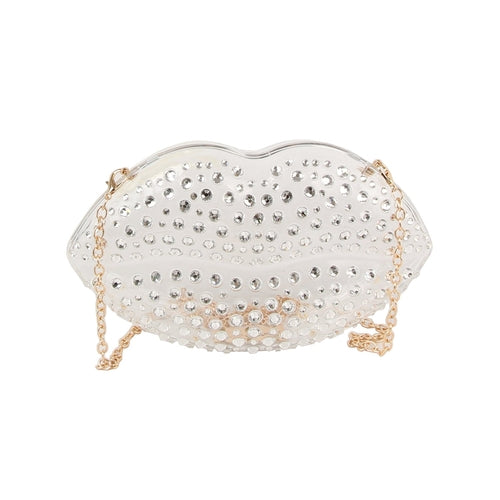 Luxury mouth crystal evening bag