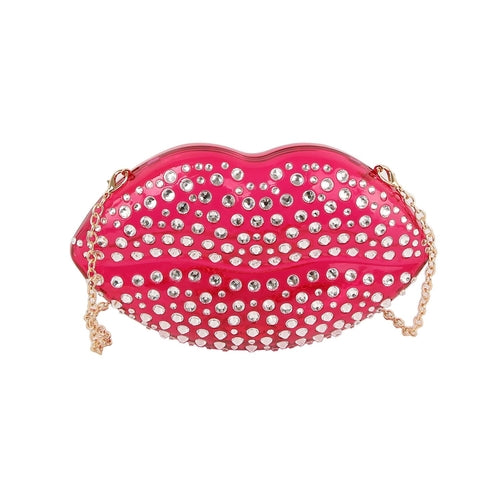 Luxury mouth crystal evening bag