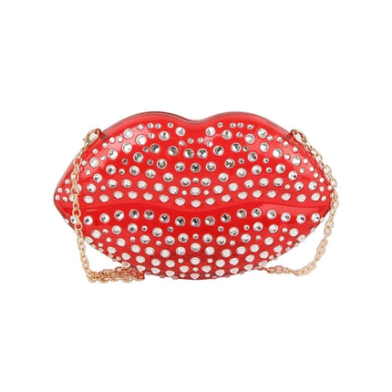 Luxury mouth crystal evening bag