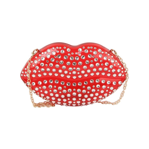 Luxury mouth crystal evening bag