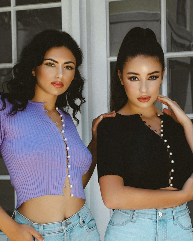 Cute As A Button Down Knit Top